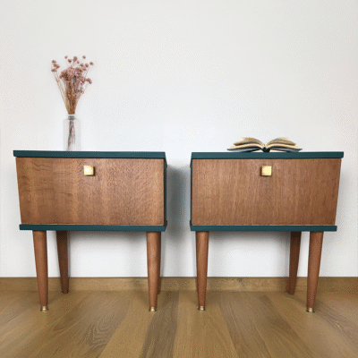 Paire de chevets de type scandinave